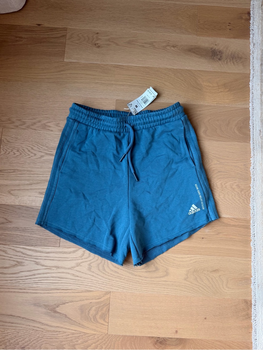 NWT women’s adidas Teal Athletic Shorts with Drawstring